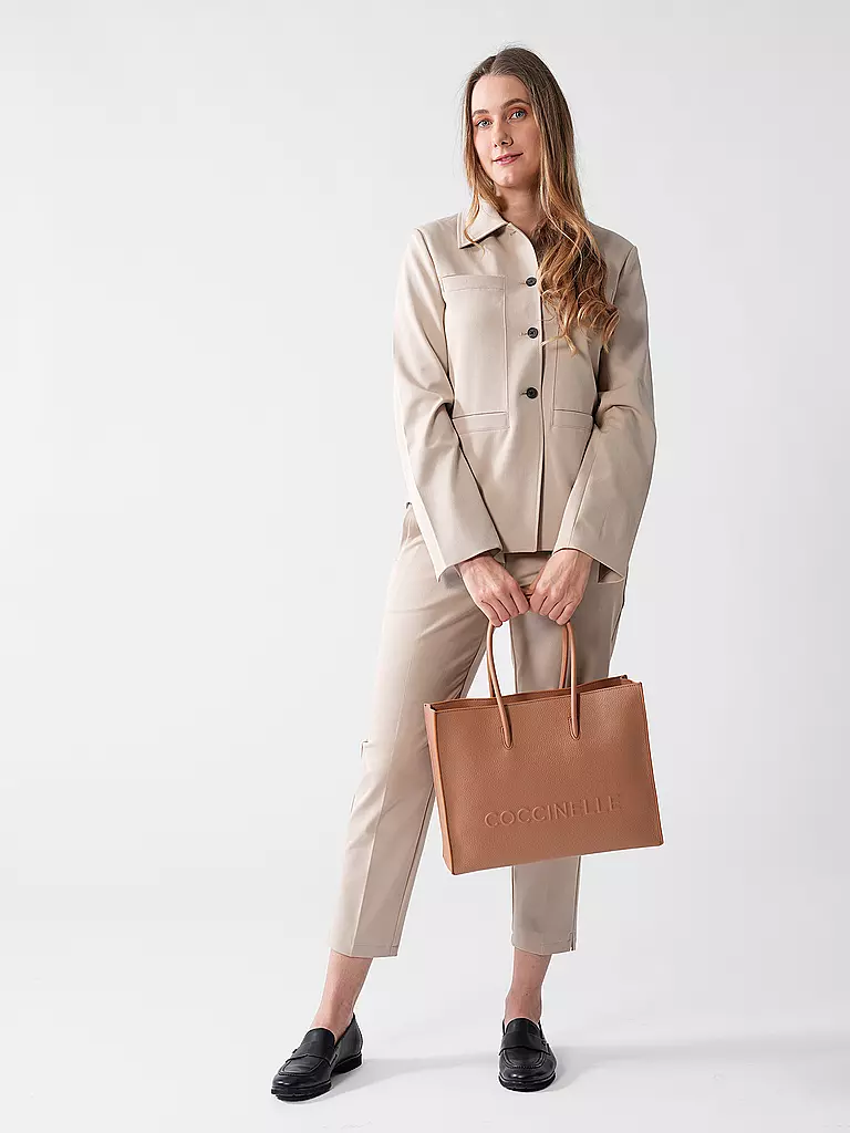 COCCINELLE | Ledertasche - Tote Bag COCCINELLEMYRTHA MAXI LOG | camel