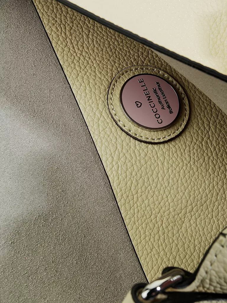 COCCINELLE | Ledertasche - Umhängetasche "Ambrine" | beige