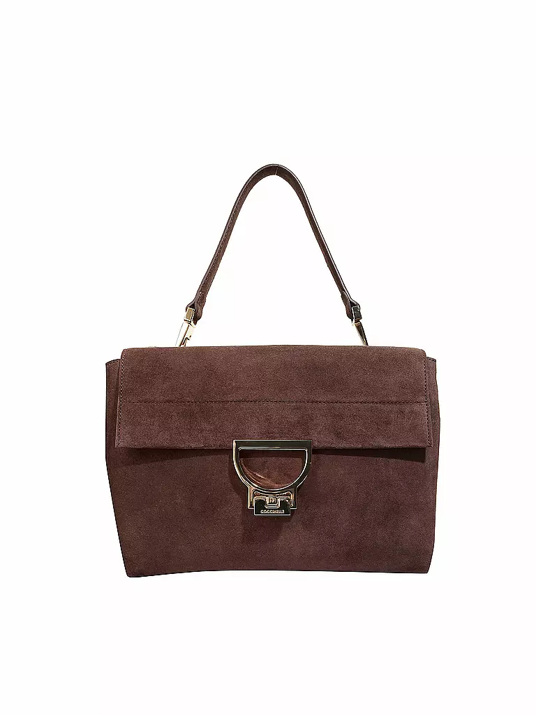 COCCINELLE | Ledertasche - Umhängetasche "Arlettis Suede" | braun