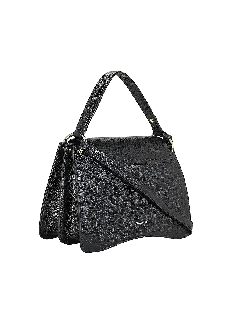 COCCINELLE | Ledertasche - Umhängetasche C-ME | Schwarz
