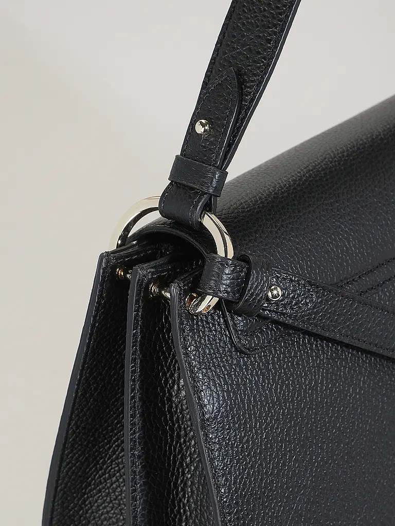 COCCINELLE | Ledertasche - Umhängetasche C-ME | Schwarz