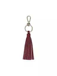 COCCINELLE | Schlüsselanhänger TASSEL  | dunkelrot