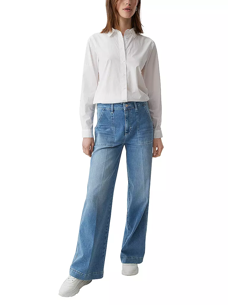 COMMA IDENTITY | High Waist Jeans Loose Fit  | blau