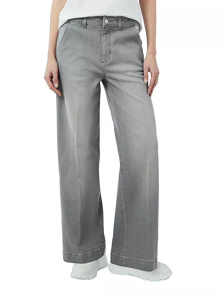 COMMA IDENTITY | Jeans Wide Leg | grau