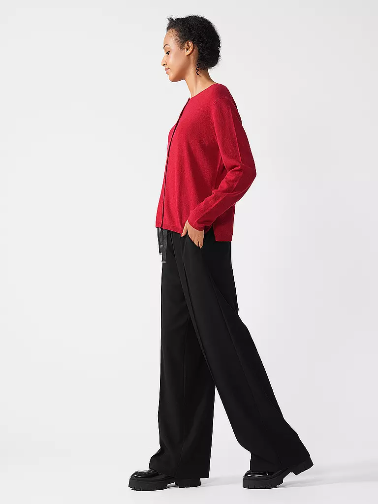 COMMA IDENTITY | Marlenehose Wide Leg | schwarz