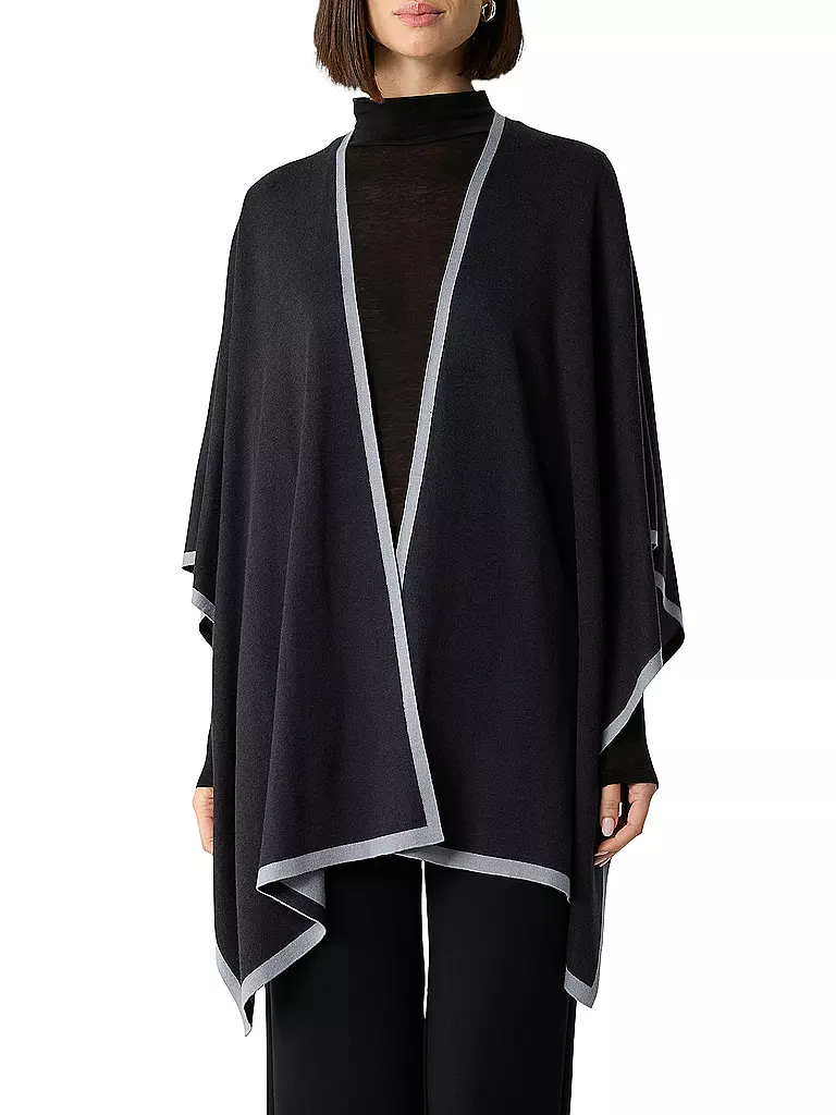 COMMA | Cape - Poncho | dunkelblau