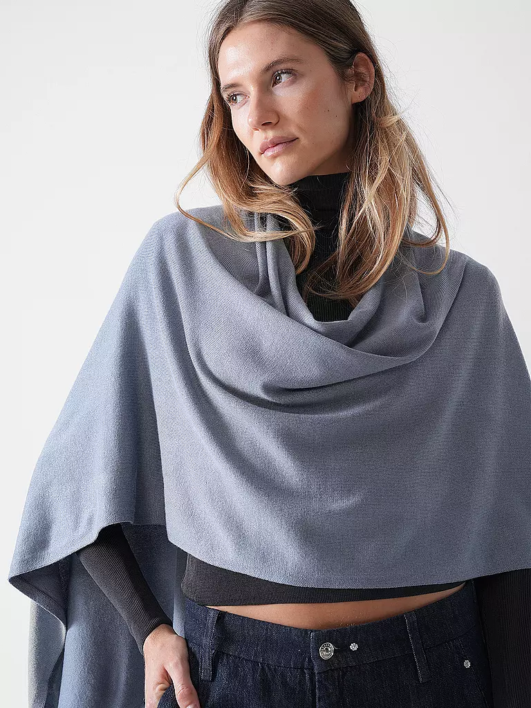 COMMA | Cape - Poncho | dunkelblau