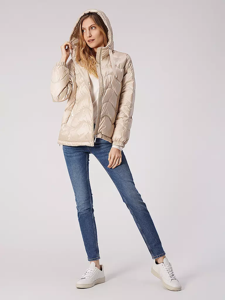 COMMA | Daunenleichtsteppjacke  | beige