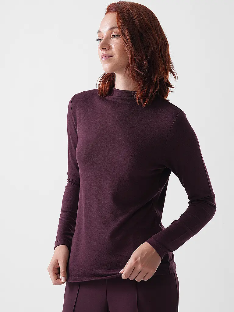 COMMA | Langarmshirt  | Dunkelrot