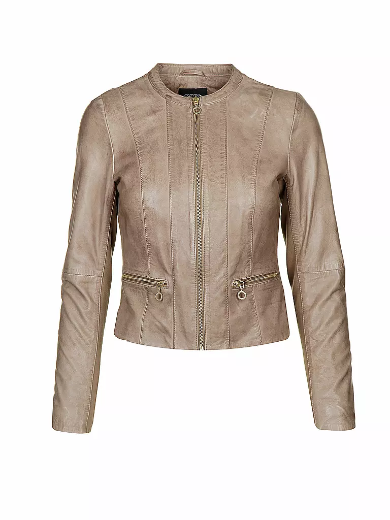 COMMA | Lederjacke | braun
