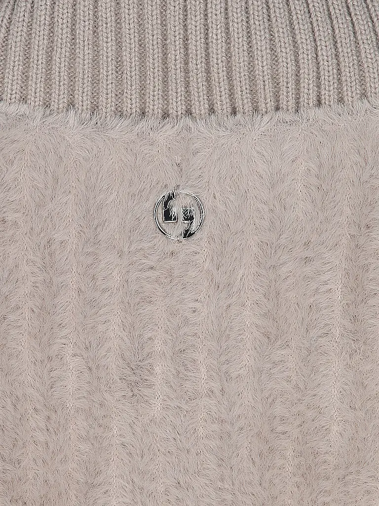 COMMA | Mantel in Felloptik | Beige
