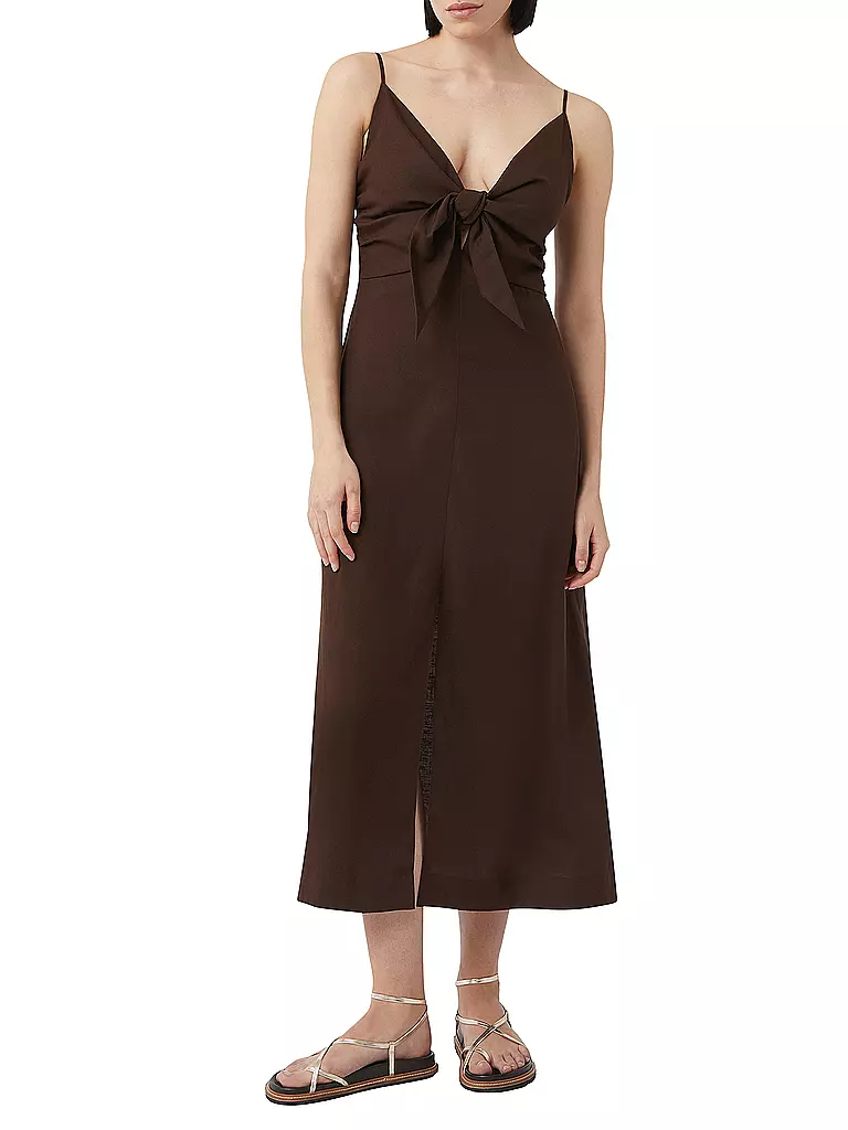 COMMA | Midikleid | braun