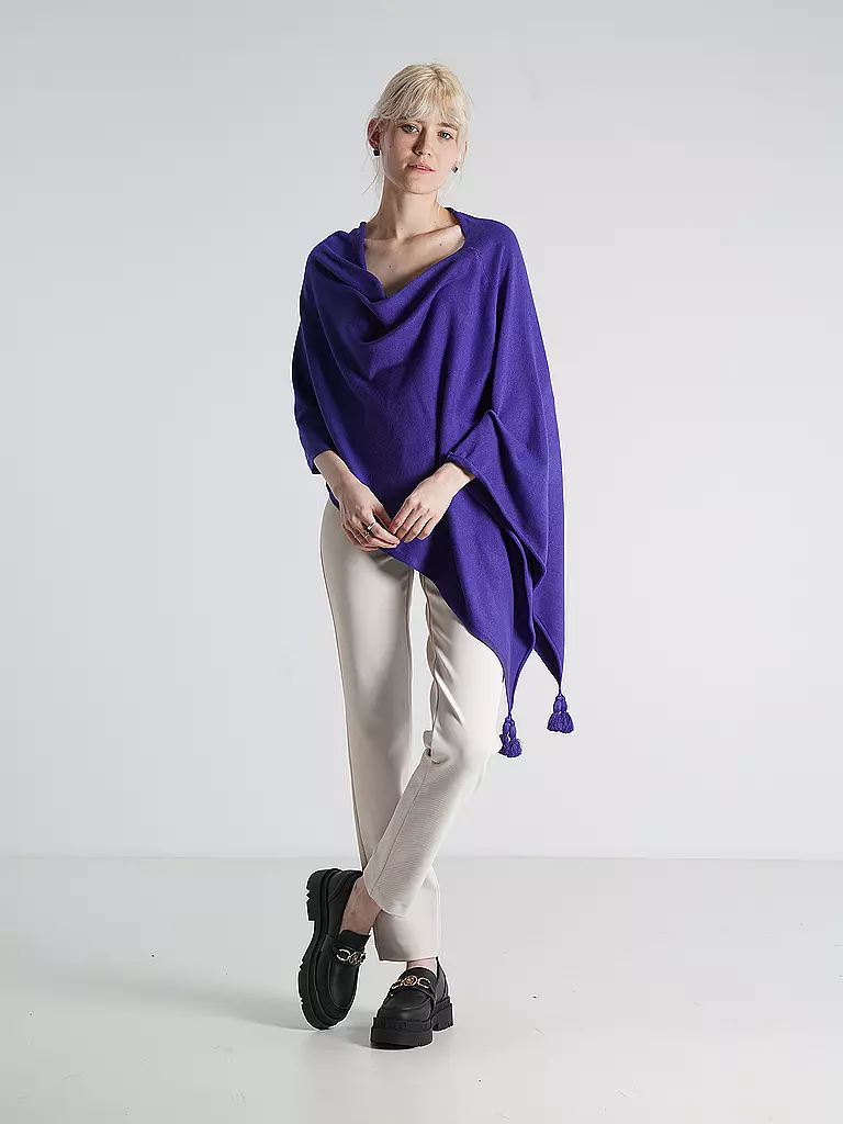 COMMA | Poncho - Cape | blau
