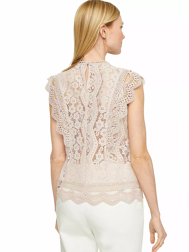 COMMA | Spitzenbluse | beige