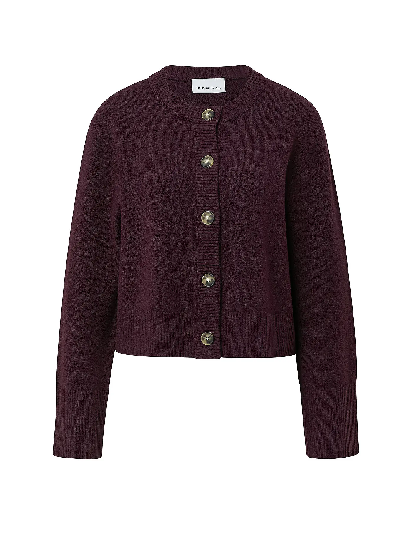 COMMA | Strickjacke | dunkelrot
