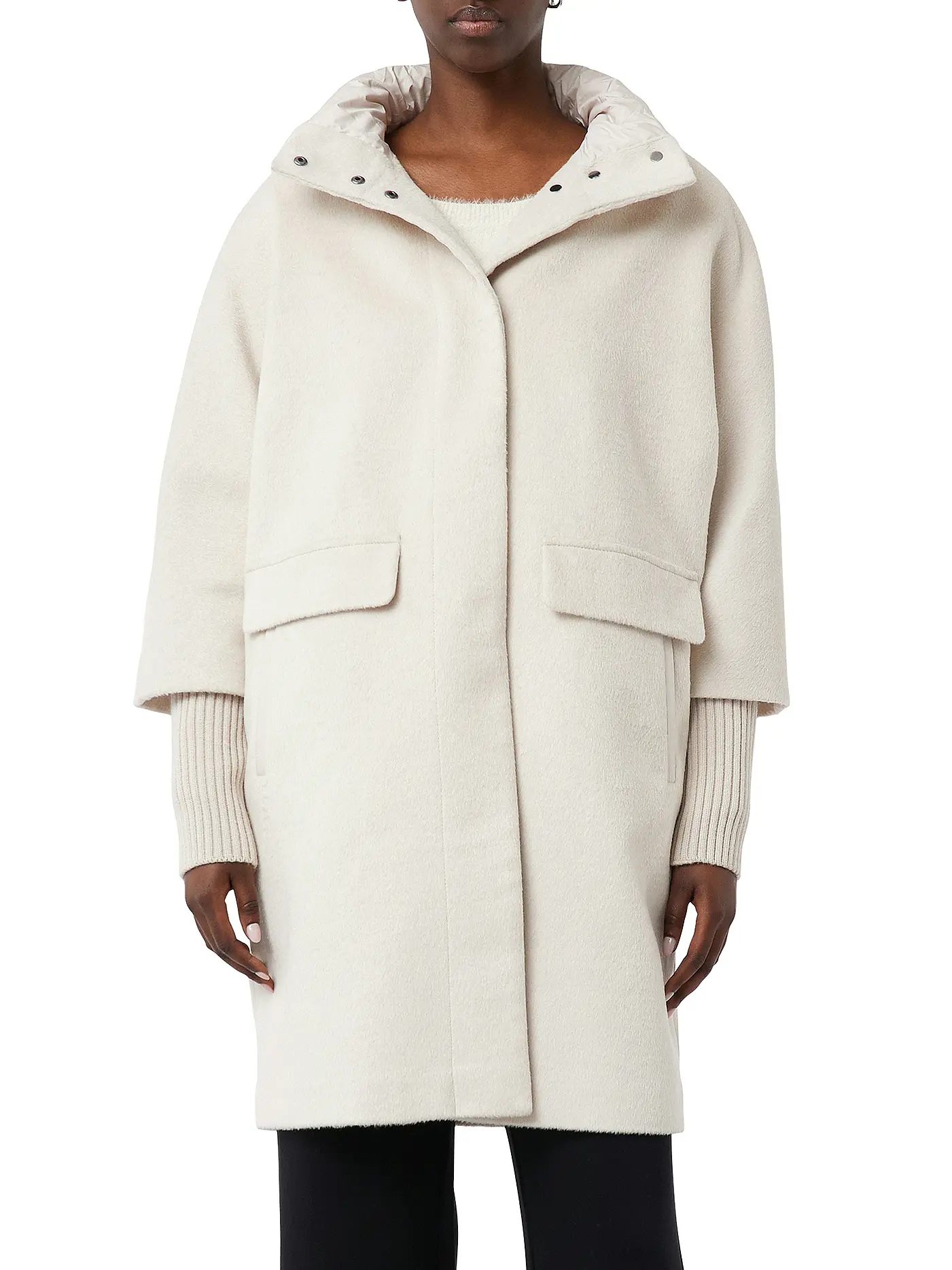 COMMA | Wollmantel | beige