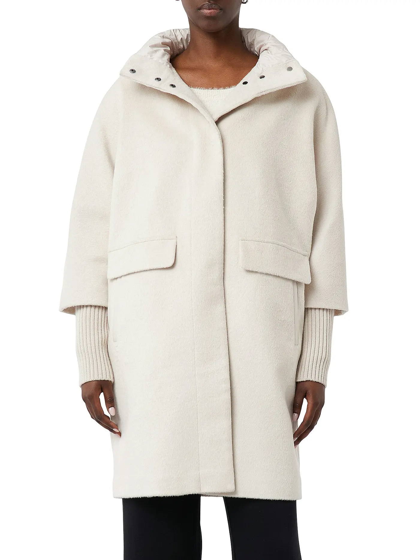 COMMA | Wollmantel | beige