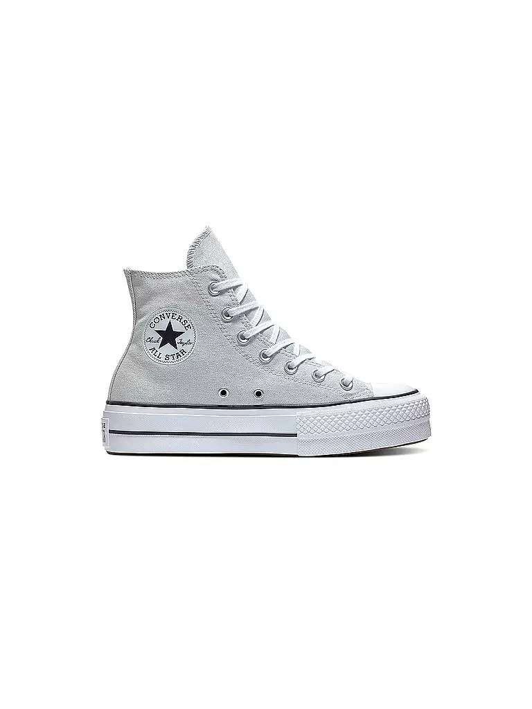 CONVERSE | Sneaker Chuck High Plateau | silber