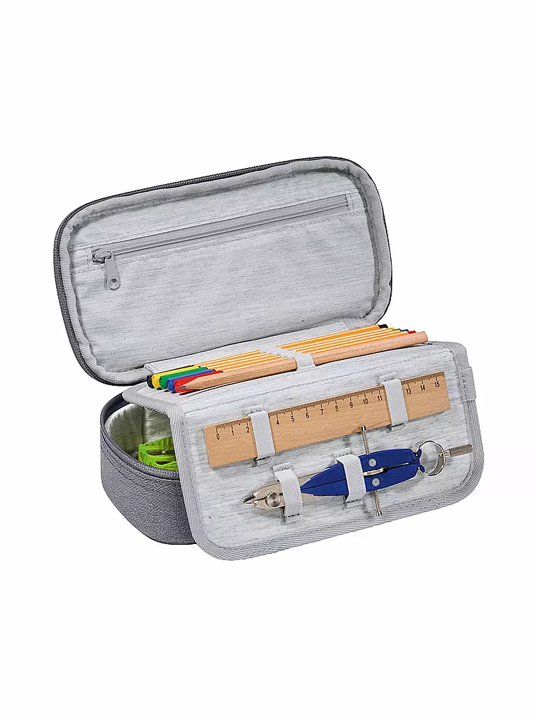 COOCAZOO | Federpenal - Mäppchen MIXED Silver Dust | grau
