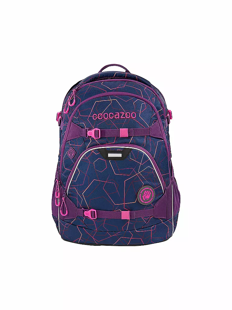 COOCAZOO | Schul-Rucksack "ScaleRale - Laserbeam Plum" | rot