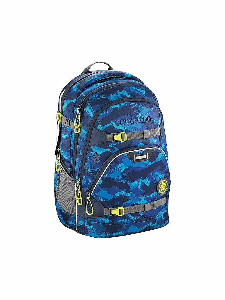 COOCAZOO | Schulrucksack "Scale Rale - Brush Camou" | blau