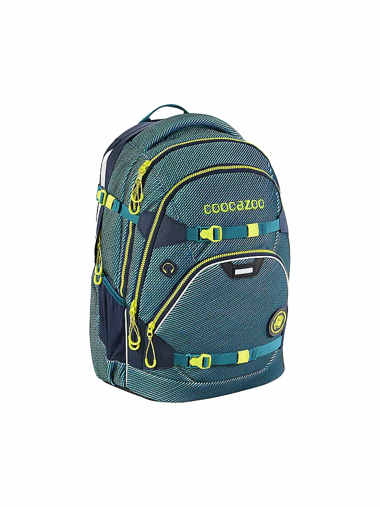 COOCAZOO | Schulrucksack "Scale Rale - Chameleon Blue" | blau