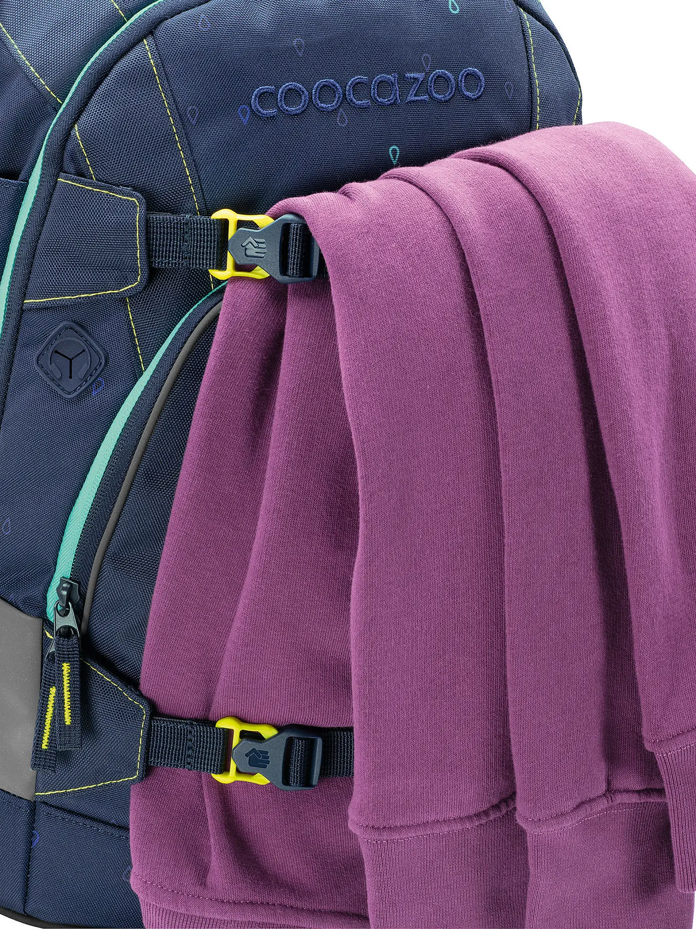 COOCAZOO | Schulrucksack MATE Happy Raindrops | dunkelblau