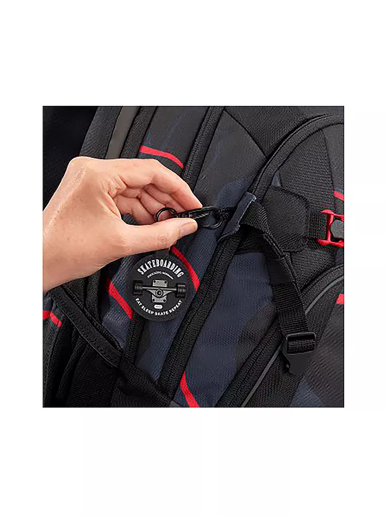 COOCAZOO | Schulrucksack MATE Lava Lines | schwarz