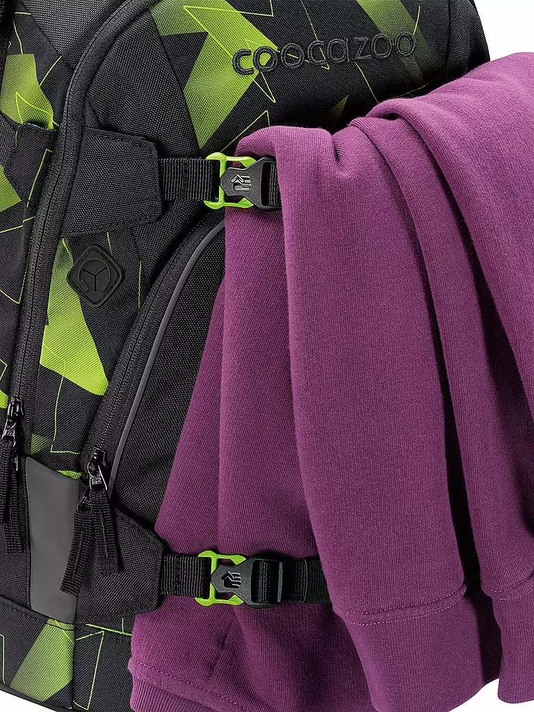 COOCAZOO | Schulrucksack MATE Lime Flash | dunkelblau