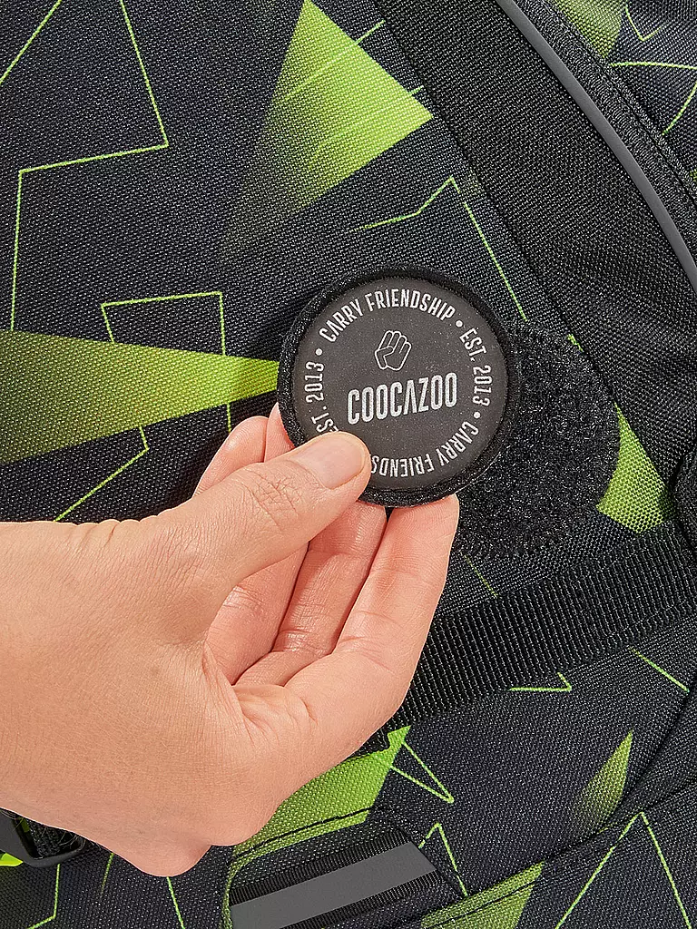 COOCAZOO | Schulrucksack MATE Lime Flash | dunkelblau