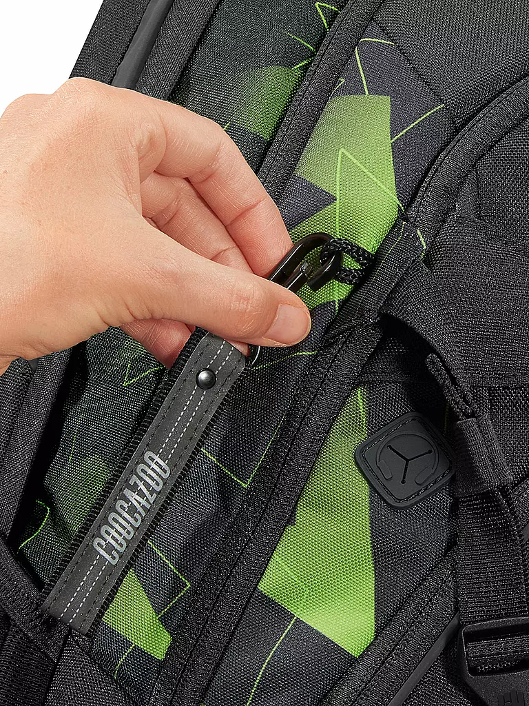 COOCAZOO | Schulrucksack MATE Lime Flash | dunkelblau