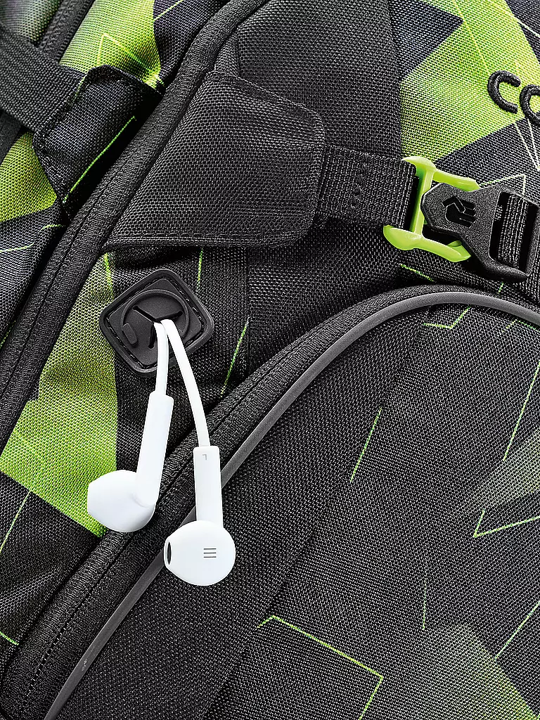 COOCAZOO | Schulrucksack MATE Lime Flash | dunkelblau