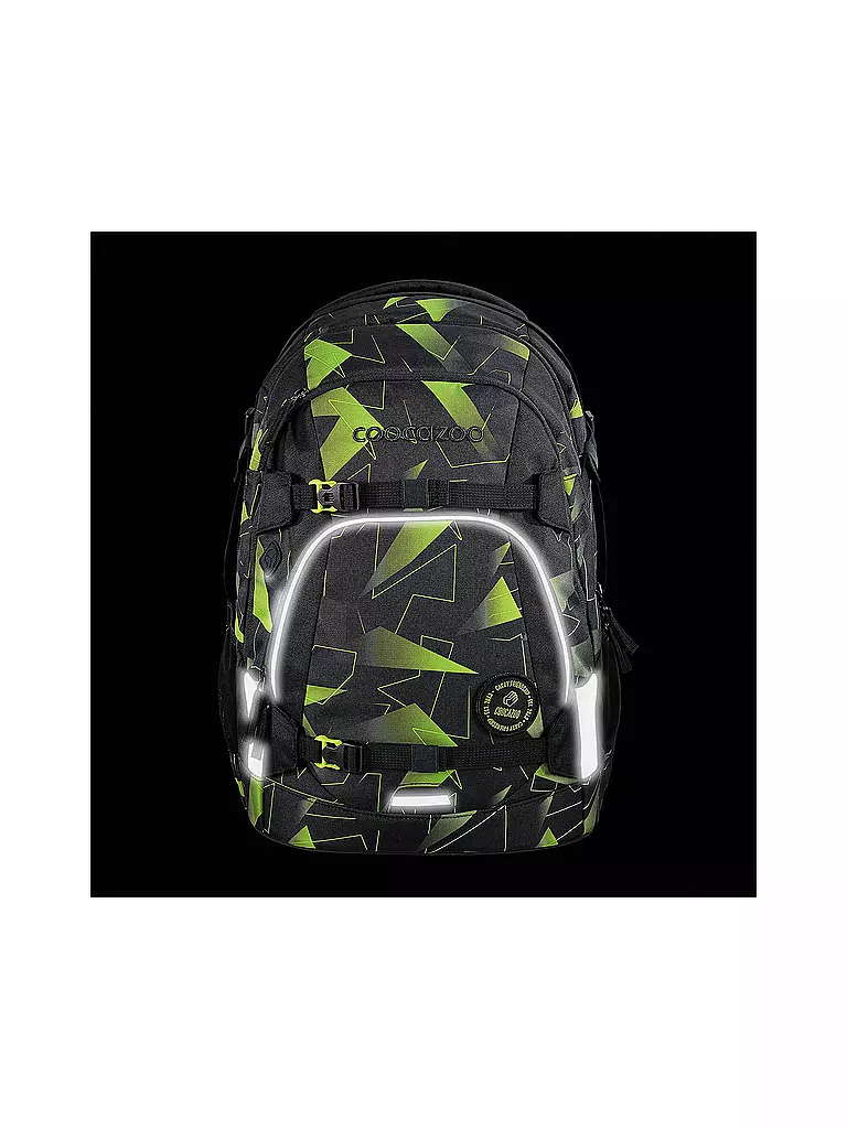 COOCAZOO | Schulrucksack MATE Lime Flash | dunkelblau