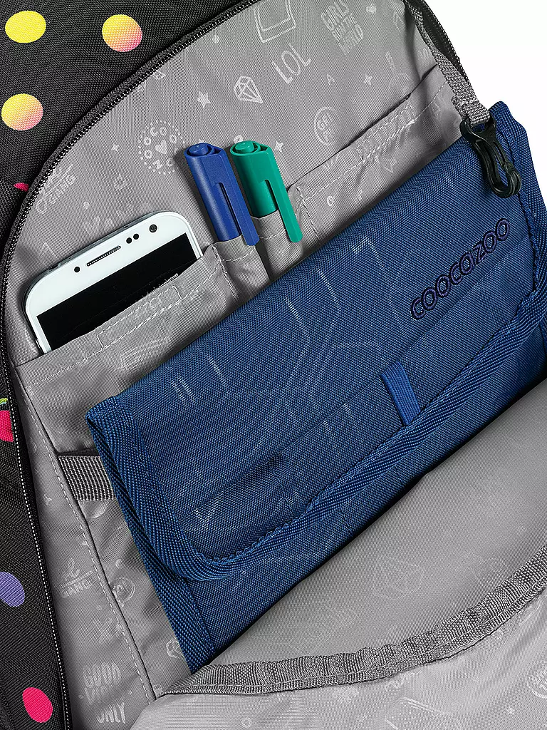 COOCAZOO | Schulrucksack MATE Magic Polka | schwarz