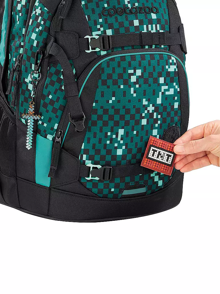 COOCAZOO | Schulrucksack MATE Pixel Box | dunkelblau