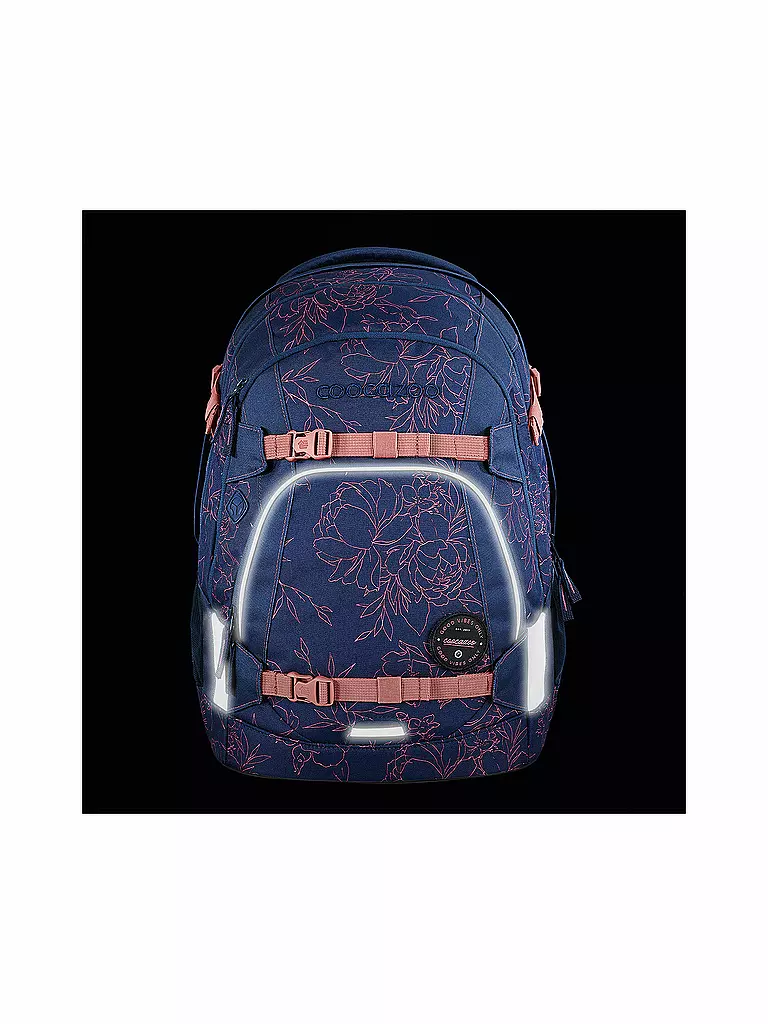 COOCAZOO | Schulrucksack MATE Sweet Rose | dunkelblau