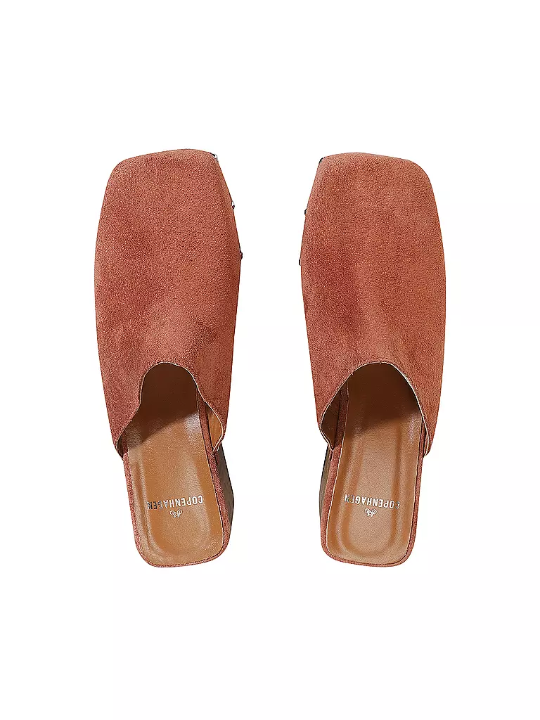 COPENHAGEN | Pantoletten - Clogs SUEDE | kupfer