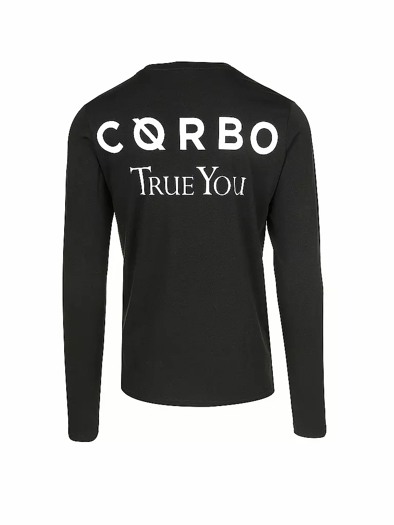 CORBO | Langarmshirt Corbo X True you Walk Alone | schwarz