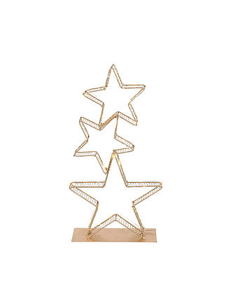 COUNTRYFIELD | LED Weihnachtsstern 23x8x45cm 3x Gena Small Gold