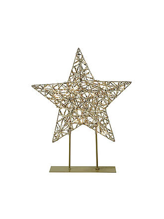 COUNTRYFIELD | Dekofigur - LED Stern mit Fuss Small 30cm DANY gold 