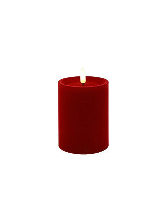COUNTRYFIELD | LED Kerze VELVET Medium 7,5x10cm Rot