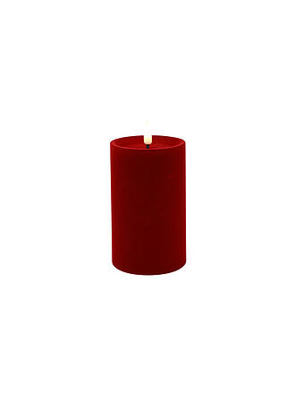 COUNTRYFIELD | LED Kerze VELVET Large 7,5x12,5cm Rot