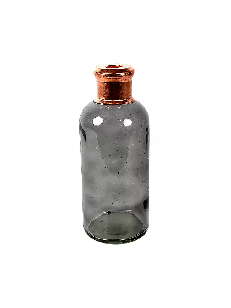 COUNTRYFIELD | Flasche - Vase Babet L 27,5cm Grau/Kupfer | grau