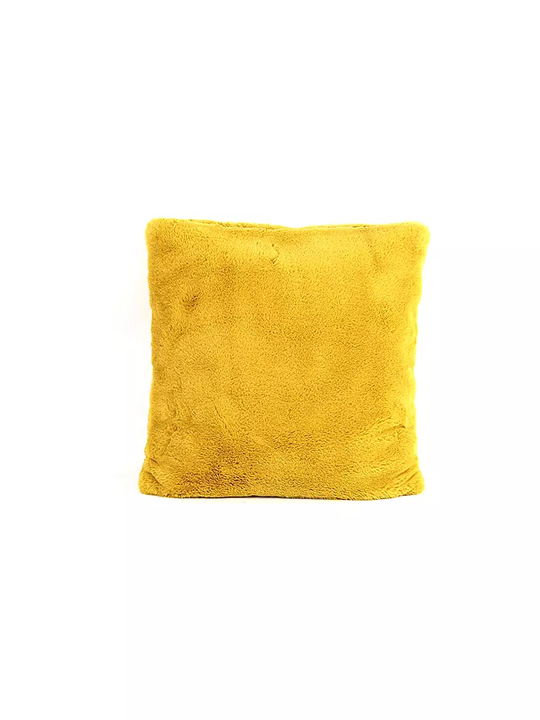 COUNTRYFIELD | Kissen in Kunstfelloptik "Jozias" 45x45cm (Gelb) | gelb