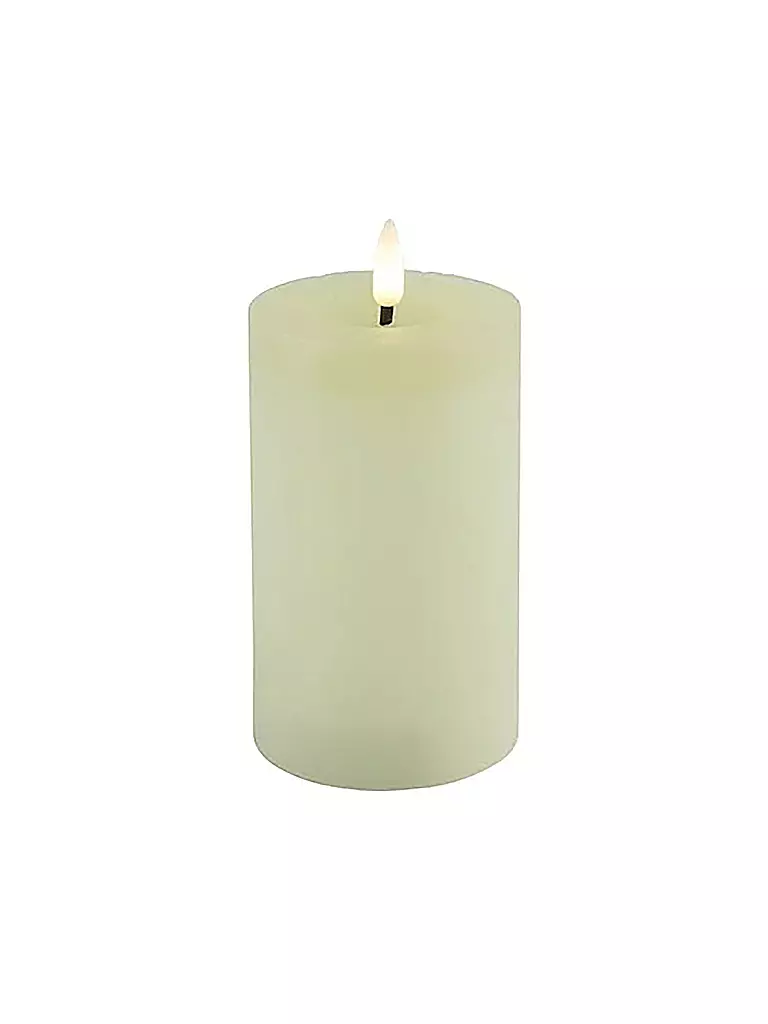 COUNTRYFIELD | Stumpenkerze Rustikal LED  Lyon M creme | creme
