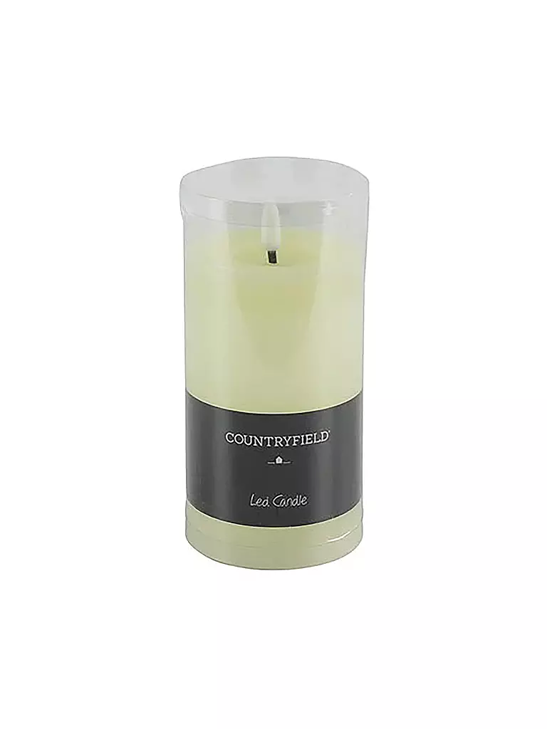 COUNTRYFIELD | Stumpenkerze Rustikal LED  Lyon M creme | creme