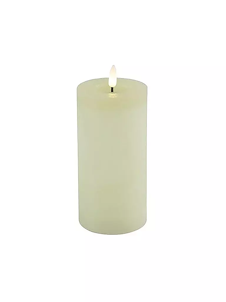 COUNTRYFIELD | Stumpenkerze Rustikal LED rd Lyon L creme | creme