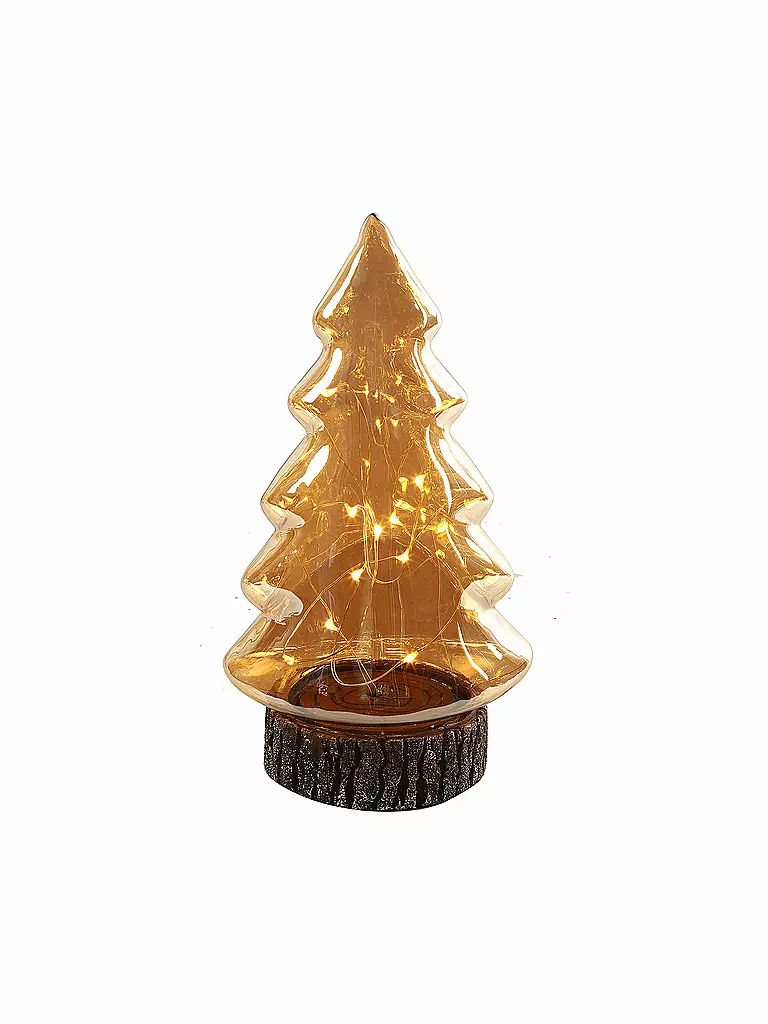 COUNTRYFIELD | Weihnachtsbeleuchtung Baum Hannes LED L 30cm Timer Gold | gold