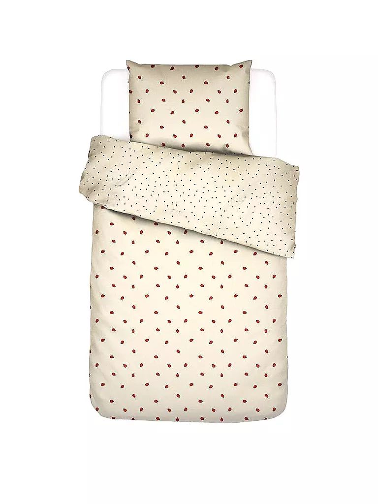 COVERS & CO | Renforce Bettwäsche 70x90cm/140x200cm Lady Bug Yellow | beige