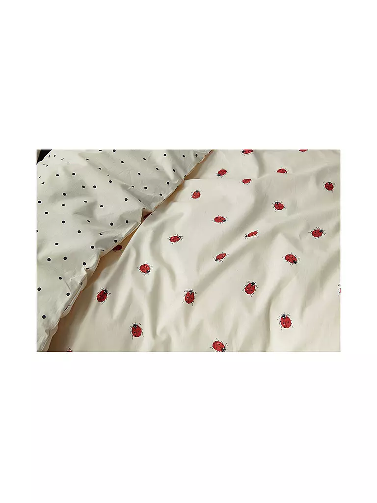 COVERS & CO | Renforce Bettwäsche 70x90cm/140x200cm Lady Bug Yellow | beige